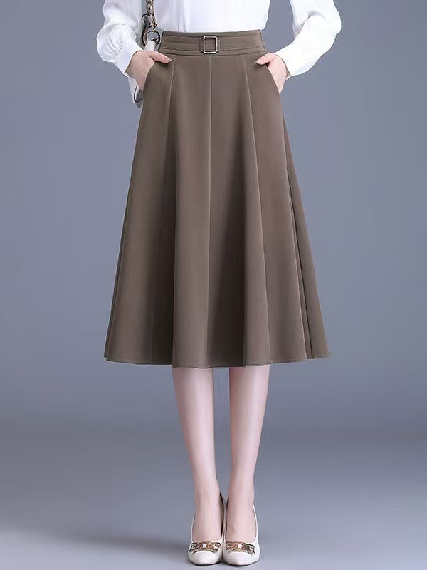 A-Line Skirt Midi - Gonna midi a pieghe colorata stile