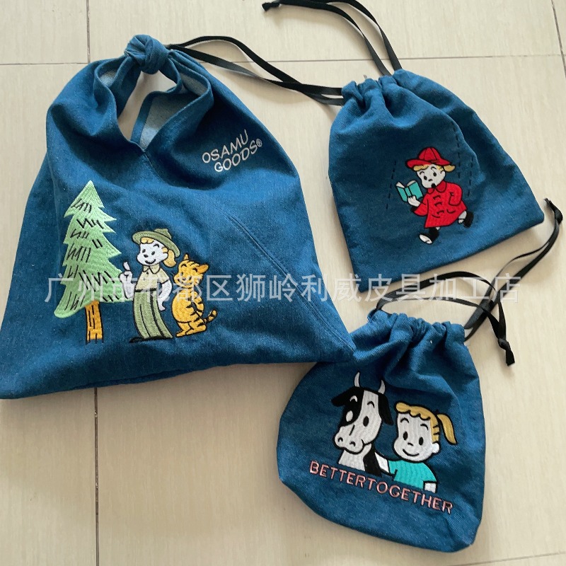 Women Fashion Handbags - Borsa in denim alla moda con