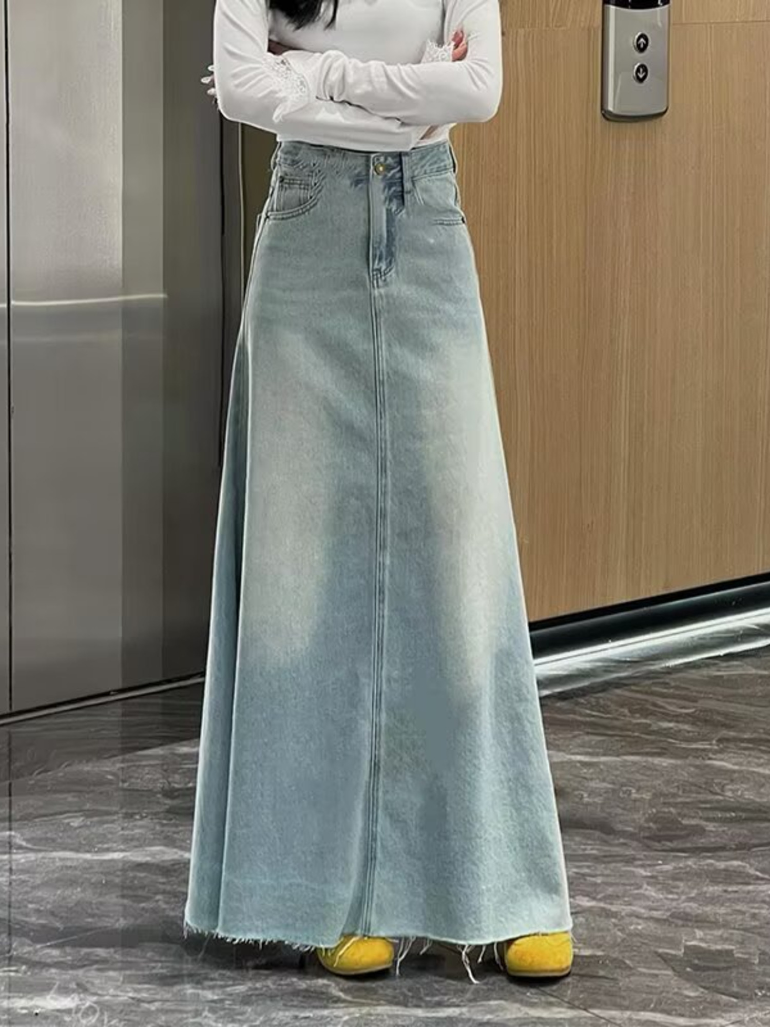 Denim Shorts Women - Gonna-pantalone in denim da donna a