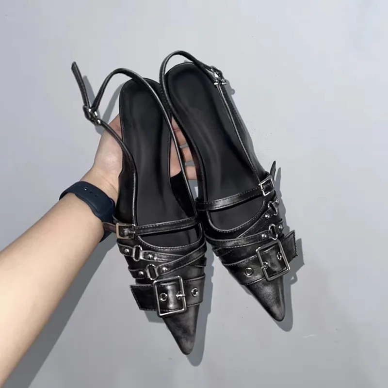 Women'S Fashion Belts - Mules da donna con tacco alto