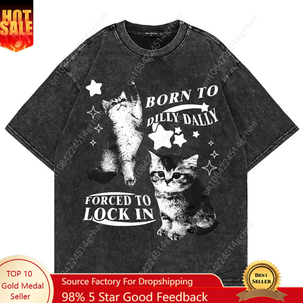 Women'S Y2K Fashion Aesthetic - T-Shirt Vintage in Cotone 100% con