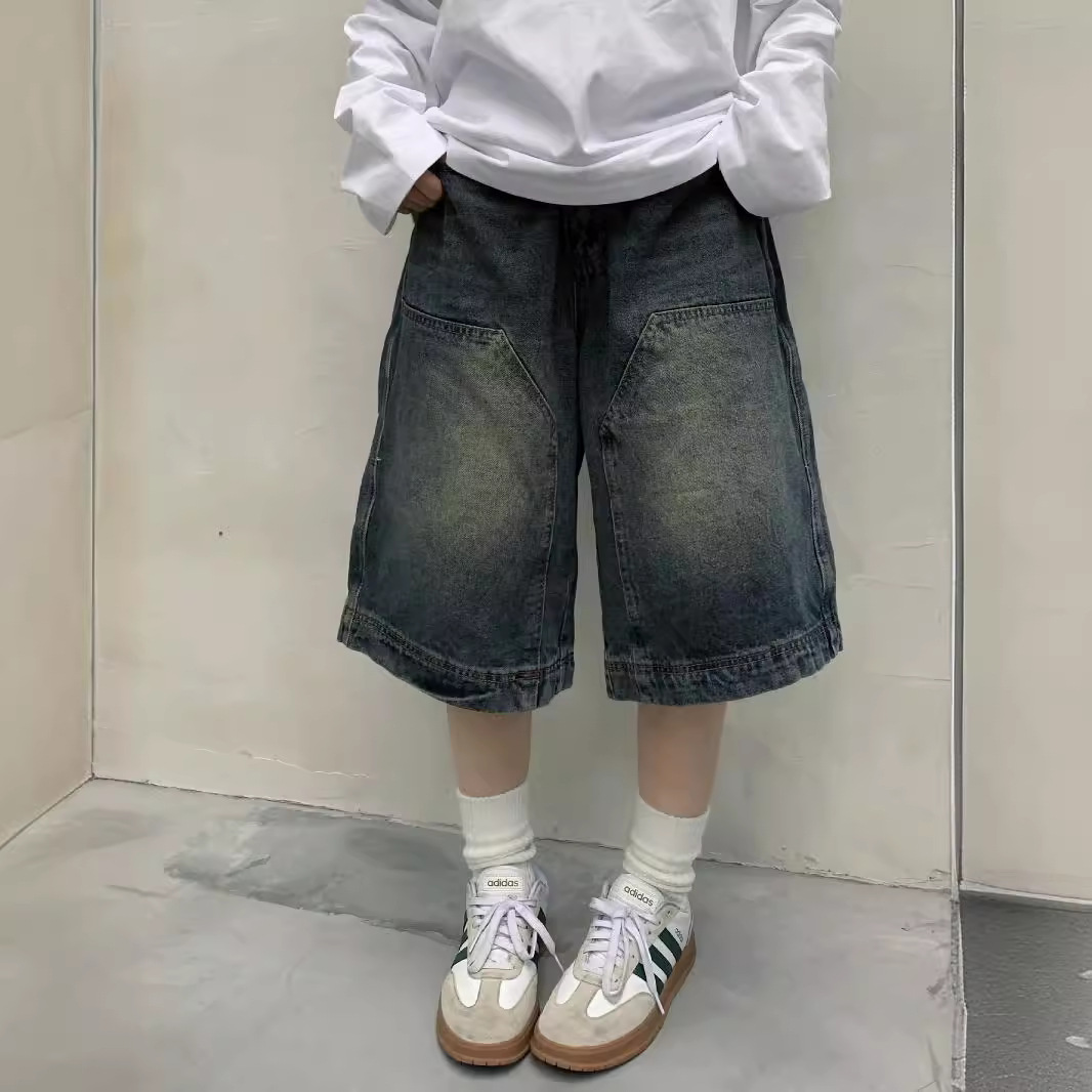 Denim Shorts Women - Pantaloncini jeans larghi vintage Y2K da