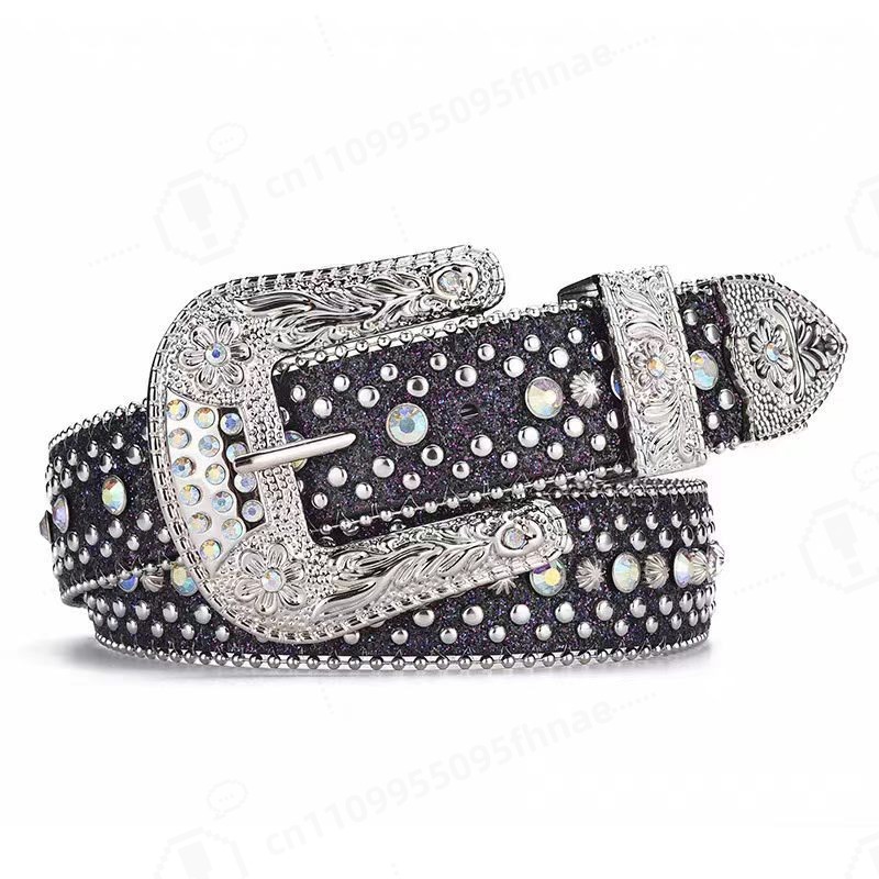 Women'S Fashion Belts - Cintura con strass stile Y2K per