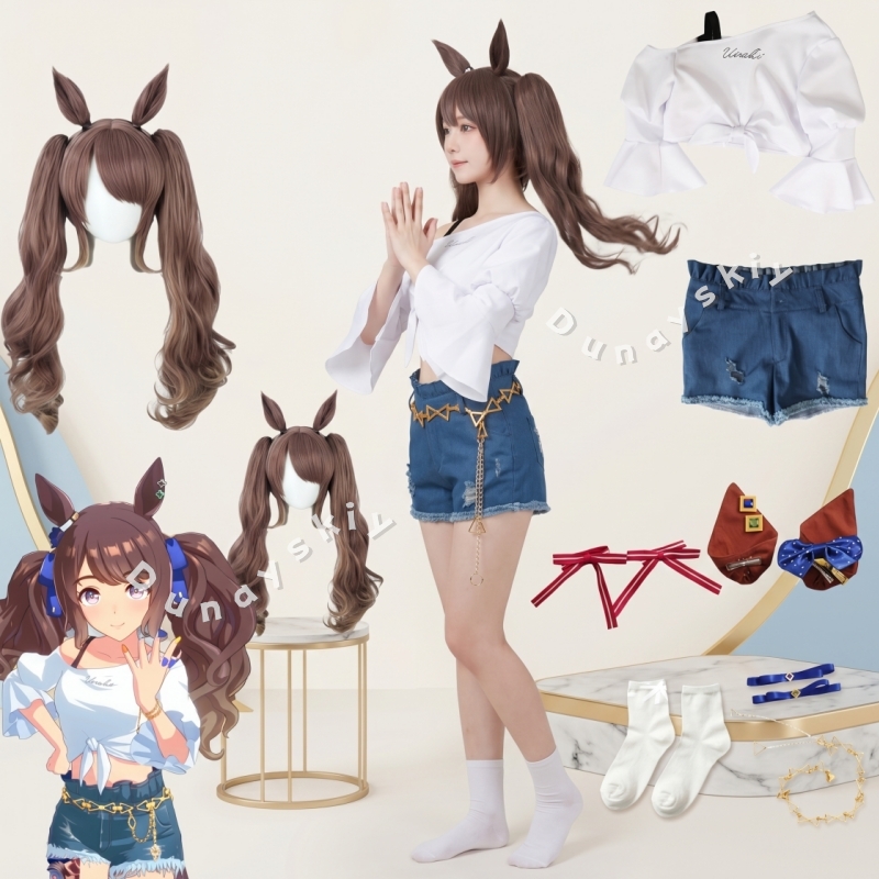 Denim Shorts Women - Costume Cosplay Uma Musume Tosen Jordan