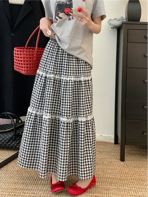 A-Line Skirt Midi - Gonna Midi a Vita Alta in