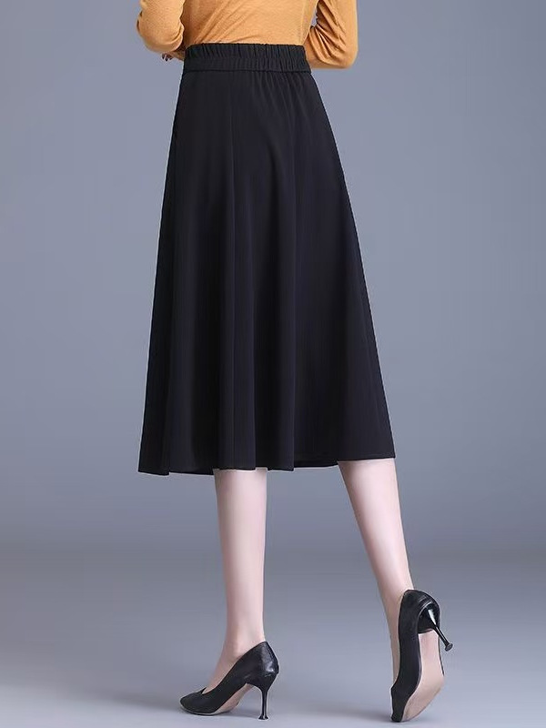 Gonna midi a pieghe colorata s - A-Line Skirt Midi recensione e prezzo