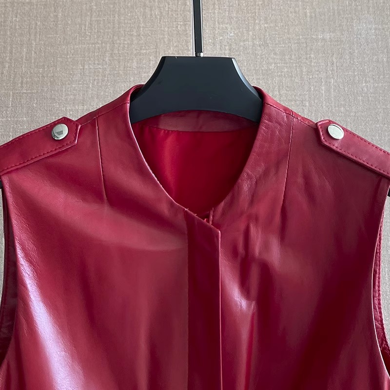 Gilet da donna in vera pelle r - Women'S Fashion Leather Jacket recensione e prezzo