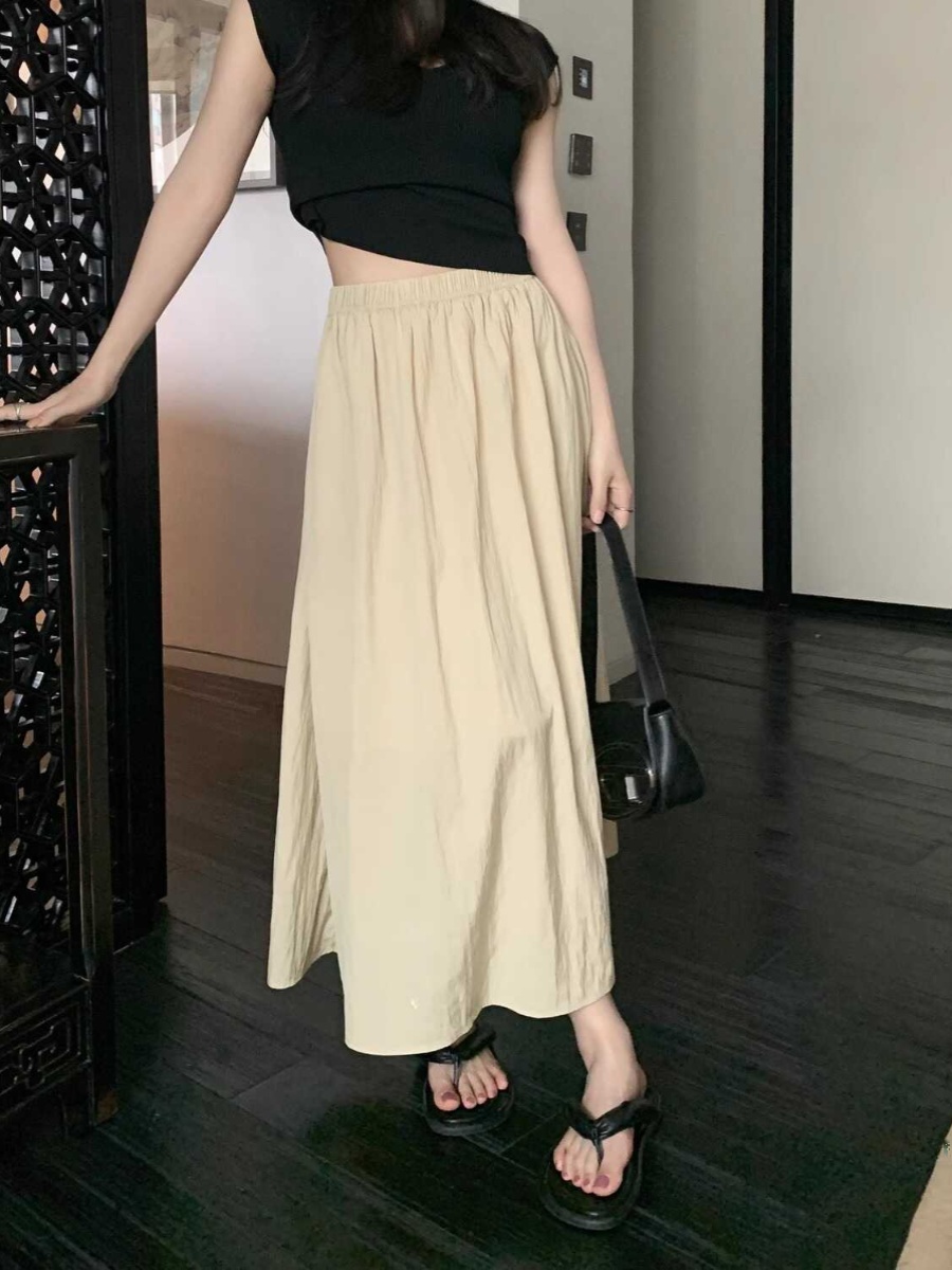 Gonna lunga a pieghe drappeggi - A-Line Skirt Midi recensione e prezzo