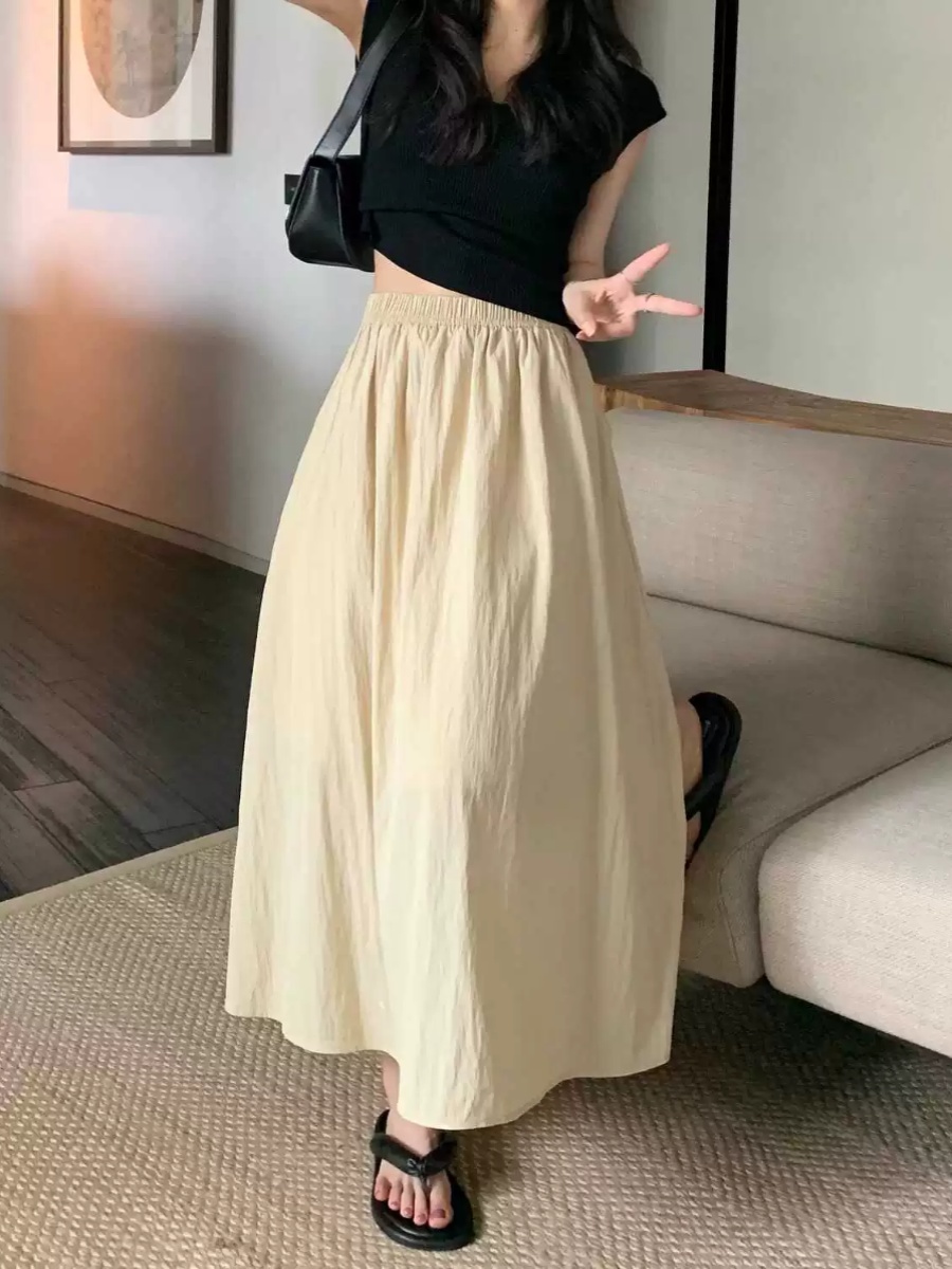 Gonna lunga a pieghe drappeggi - A-Line Skirt Midi recensione e prezzo