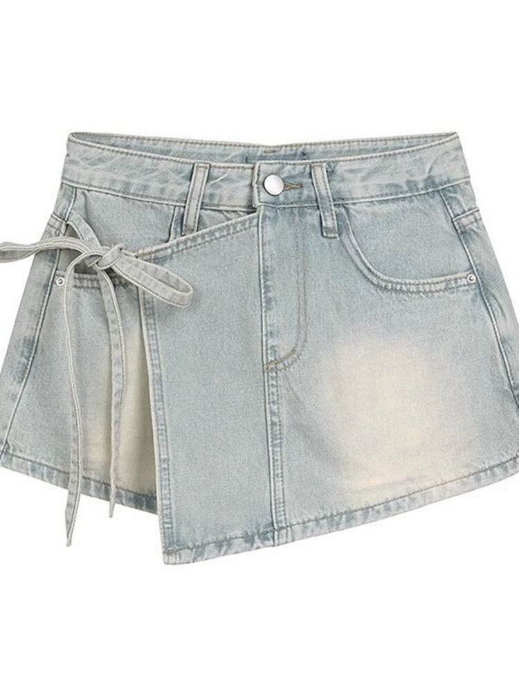 Gonna-pantalone in denim da do - Denim Shorts Women recensione e prezzo