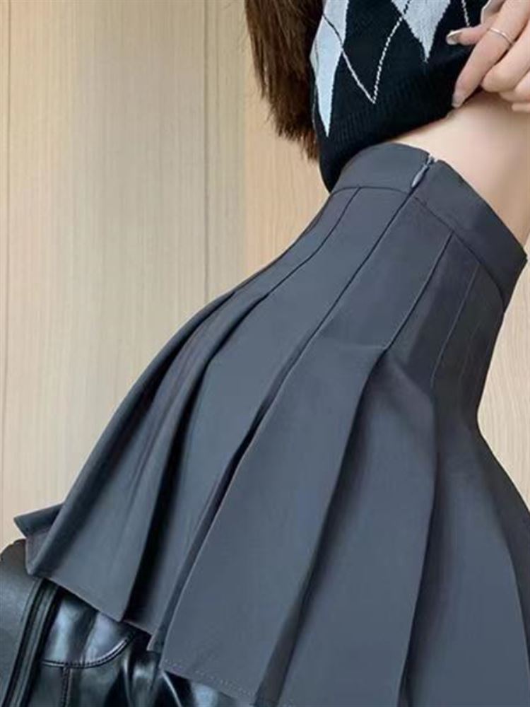 Gonna a pieghe a vita alta ner - A-Line Skirt Midi recensione e prezzo