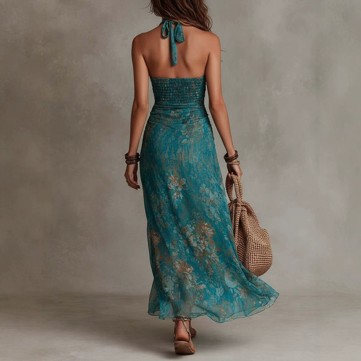 Abito lungo da donna con scoll - Maxi Dress Boho recensione e prezzo