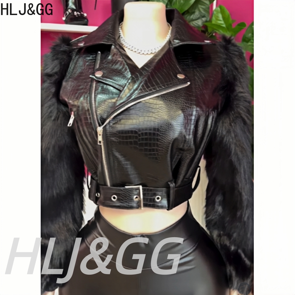 HLJ&GG Tendenza Moda Pelliccia - Women'S Fashion Leather Jacket recensione e prezzo