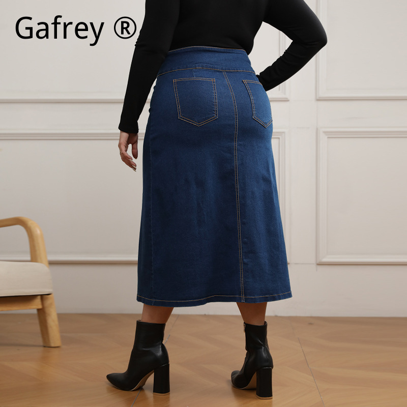 Gonna in denim a vita alta tag - A-Line Skirt Midi recensione e prezzo