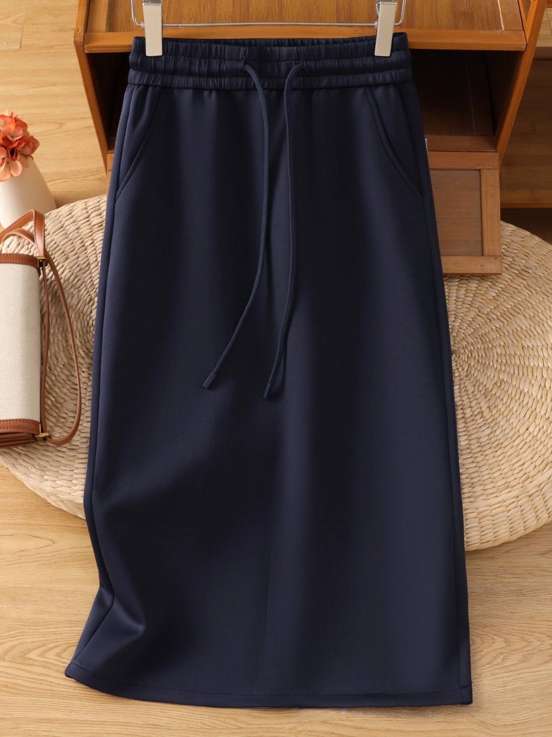 Gonna Midi a Trapezio Blu Scur - A-Line Skirt Midi recensione e prezzo
