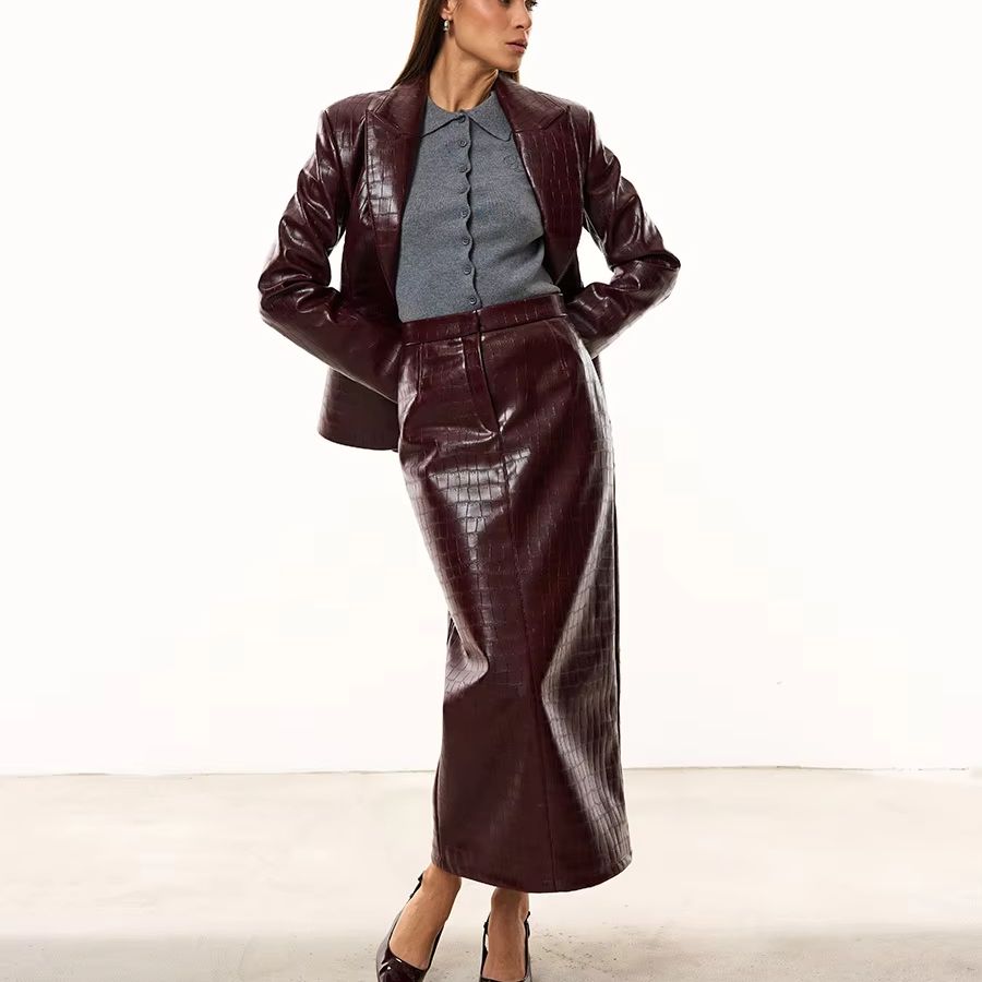 IG Set da Donna in Ecopelle Ef - Women'S Fashion Leather Jacket recensione e prezzo