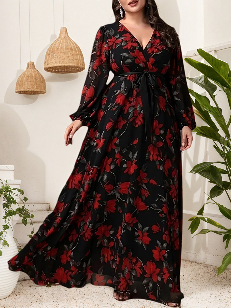 GIBSIE Abito con cintura con s - Maxi Dress Boho recensione e prezzo