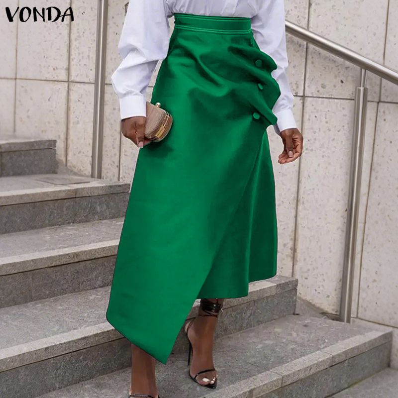 VONDA Plus Size 5XL Donne Eleg - A-Line Skirt Midi recensione e prezzo