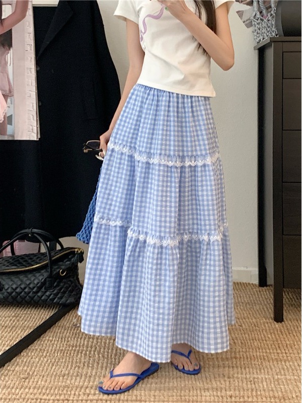 Gonna Midi a Vita Alta in Pizz - A-Line Skirt Midi recensione e prezzo