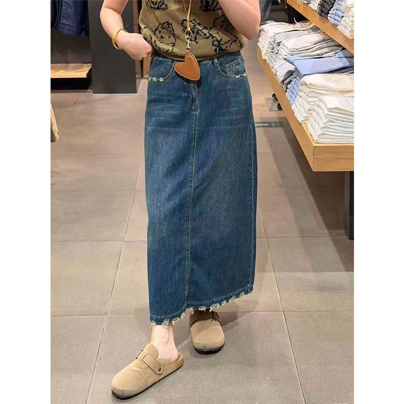 Gonna in denim ricamata con or - A-Line Skirt Midi recensione e prezzo