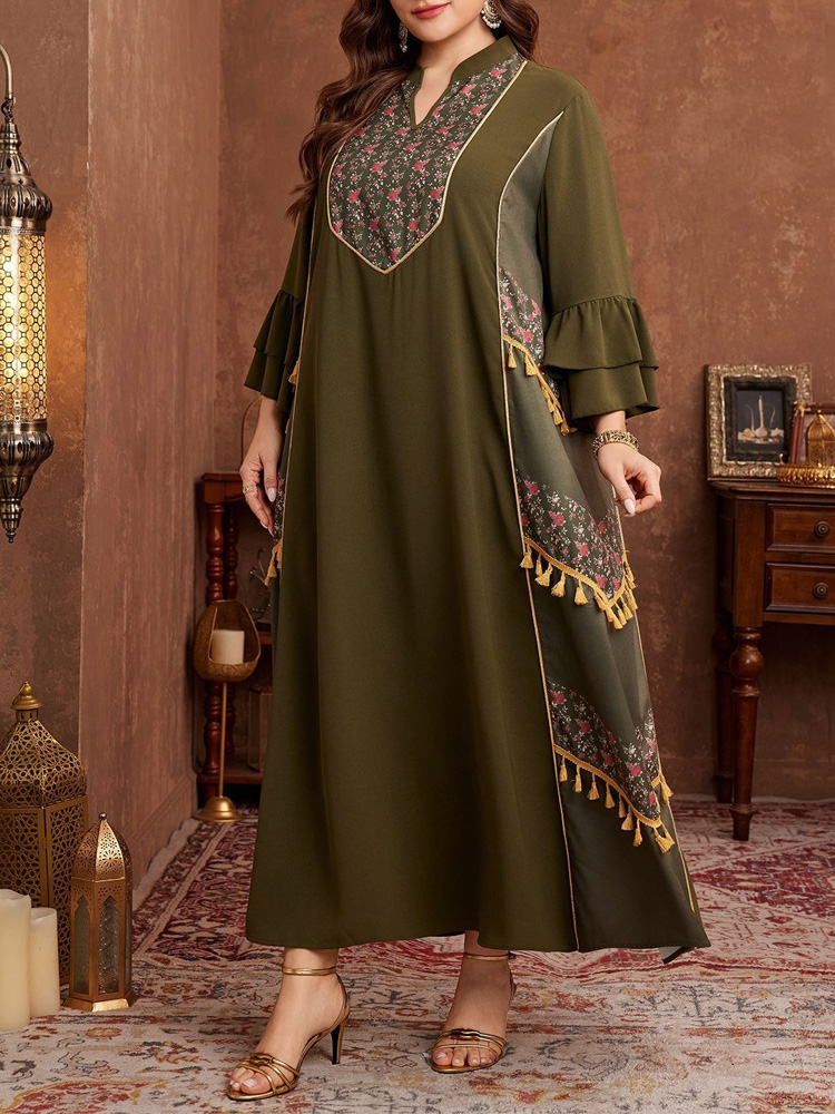 GIBSIE Abito Abaya Plus Size c - Maxi Dress Boho recensione e prezzo